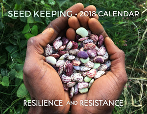 2018 Seed Keeping Calendar - front cover